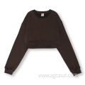 New retro belly button hot girl sweater